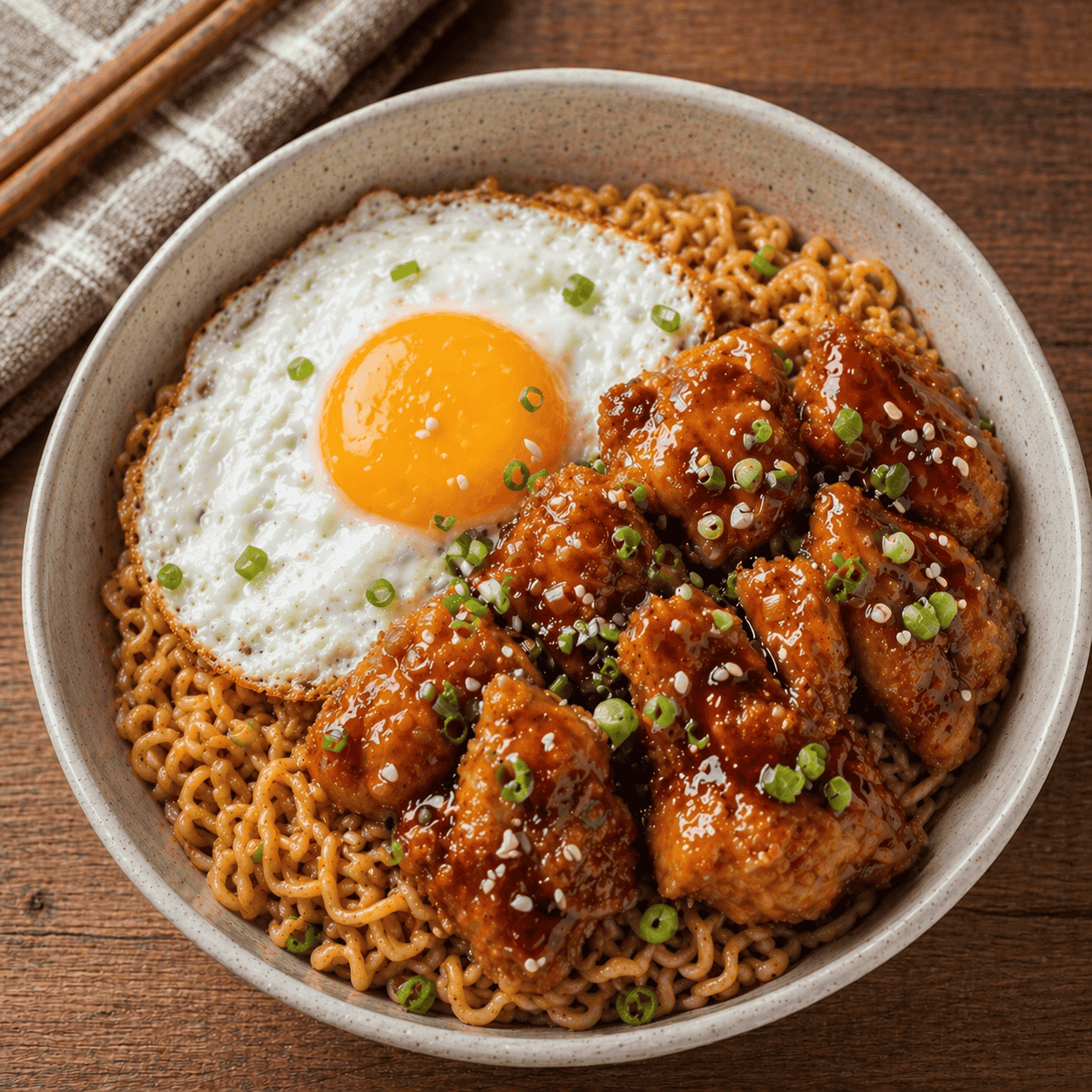 Chicken Indomie Bowl Teriyaki Rice Bowl Boss